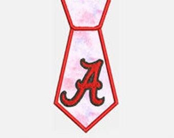 A Tie...Embroidery Applique Design...Three sizes for multiple hoops...Item1518...INSTANT DOWNLOAD