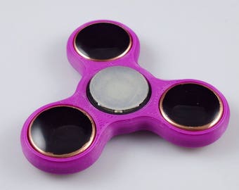 Finger Spinner Orgone Energy Generator with Arkansas Crystals, Tourmaline, Elite Shungite, Selenite, Rhodizite, Phenacite, Petalite (b30)