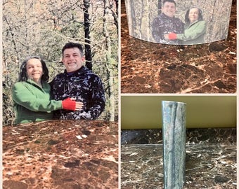 5 x 7 Printed Photo Curved Glass Picture Frame