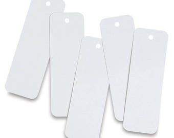 White Blank Bookmarks (2 inches x 6 inches) Cardstock Teacher Classroom Art Supply Quanitiy Choice ( 25-250 ) Pack Option