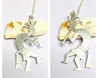 Vintage Silver Zuni Pendant, kokopelli dancer, native Design, Clearance Sale, Item No. S095