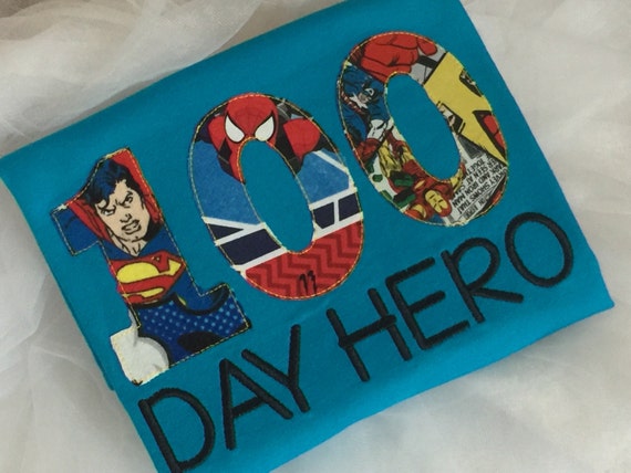 100 day superhero shirt