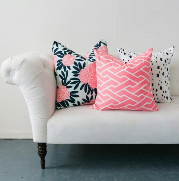 Caitlin Wilson Navy Spotted Pillow Throw Pillows Blue