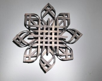Scandinavian Star Christmas Tree Topper Star of Bethlehem - Smokey Pearl Gray Dyed - Large Size
