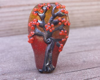 Lampwork Glass Tree Focal Bead