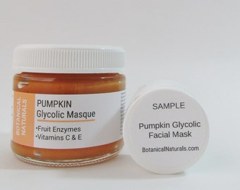 SAMPLE, Pumpkin Glycolic Face Mask, Trial Size, Natural Skin Care