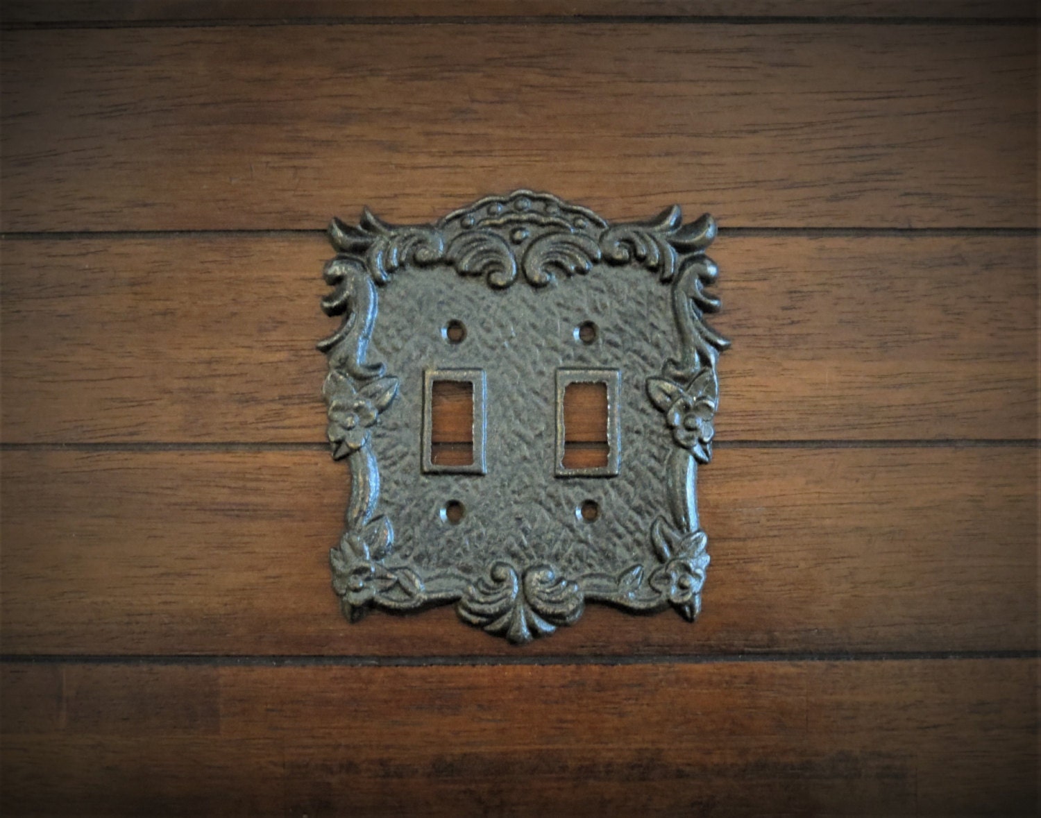 Oil Rubbed Bronze Switch Plate / Double Light Switch Cover