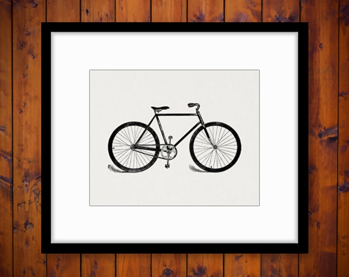 Printable Digital Old Bicycle Graphic Bike Illustration Image Download Vintage Clip Art Jpg Png Eps HQ 300dpi No.1502