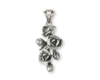Magnolia Pendant Jewelry Sterling Silver Handmade Flower Pendant MGS1-P