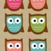 Hampton Art Felt Stickers - Owls