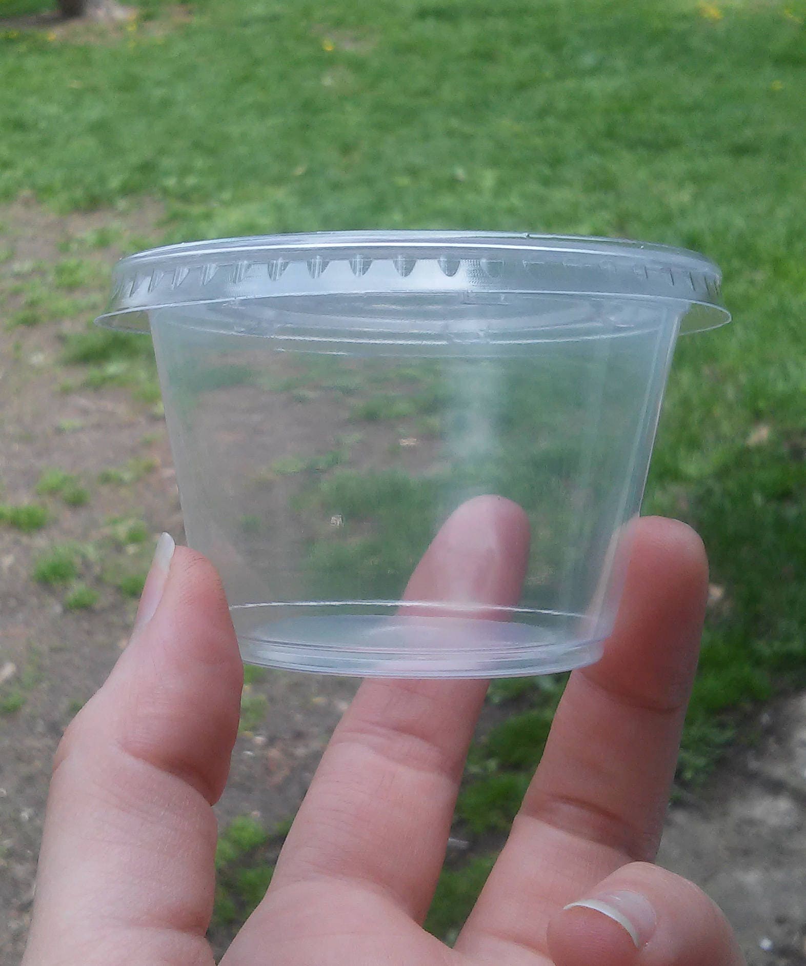 4 oz plastic containers with lids clear slime container