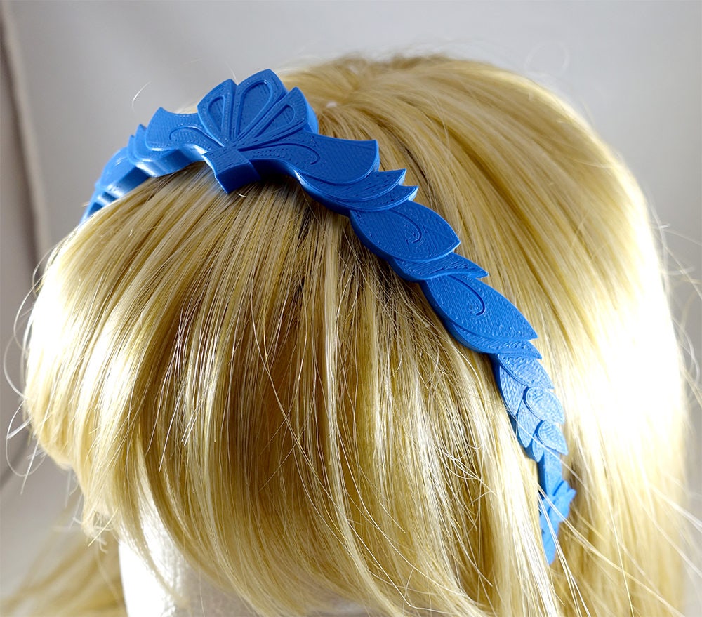 Gold 3D Printed Princess Zelda Crown Breath of the Wild