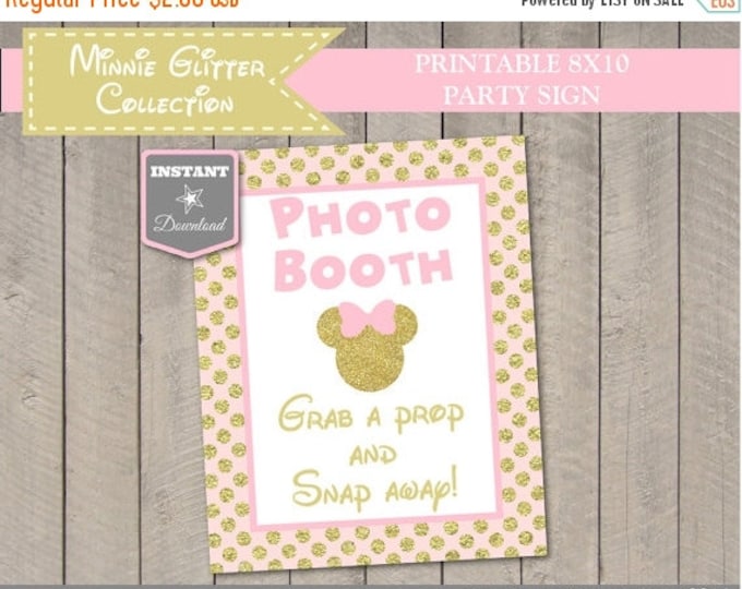 SALE INSTANT DOWNLOAD Glitter Mouse 8x10 Photo Booth Printable Party Sign / Glitter Mouse Collection / Item #2023