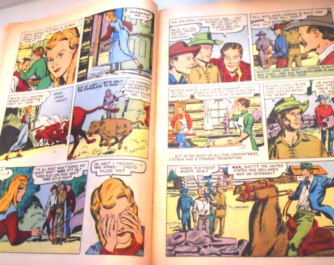 ON SALE! Vintage Zane Grey Comic Book, "30,000 On The Hoof" - Vol 1, No. 34-June-Aug, 1957 - Dell Comics