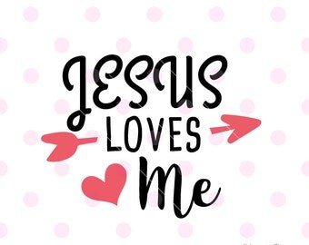 Download Jesus loves me svg | Etsy