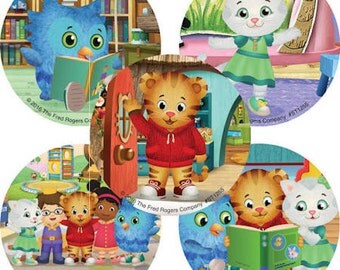 15 Daniel Tiger's Neighborhood Stickers Party Favors Teacher Supply Katerina Kittycat O the Owl - FREE SHIPPING