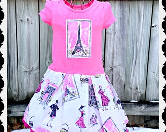 girls PARIS dress 4/5 6/6X 7/8 10/12 14/16 ready to ship