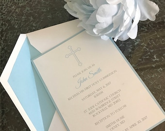 First Communion Invitation| 1st Communion | Primera Comunión | First Communion celebration | Baptism