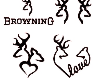 Collection of Deer Head Logo SVG File