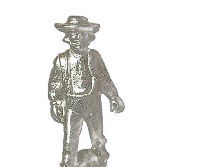 Wilton Armetale Pewter Amish Figurines Man and Woman | Pilgrams | Dutch | Amish | Early Settlers