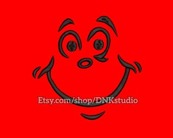 Cat Hat Face Machine Embroidery Design - 5 Sizes - INSTANT DOWNLOAD