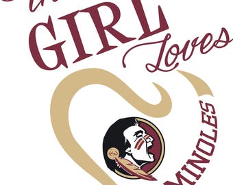 This Girl Loves FSU Seminoles SVG File!