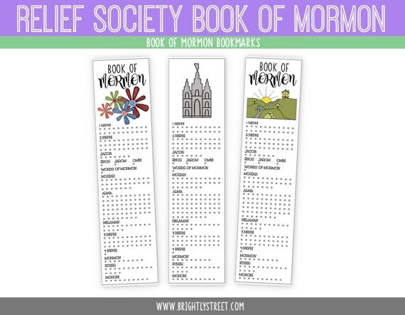 Book of Mormon Reading Chart Bookmark