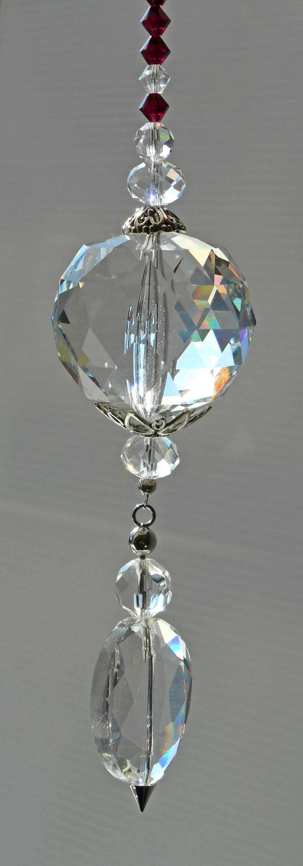 suncatcher crystal ball hanging crystal Swarovski ruby