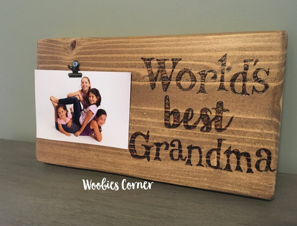 Gifts for Grandma Mothers Day gift Worlds Best by WoobiesCorner