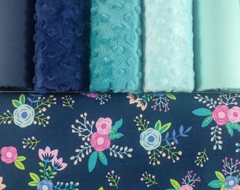 Weighted Blankets - Soft Cotton - Breathable Weighted Blanket - Adults, Teens, and Children - Floral - Nature - Feminine - Minky - Whimsical