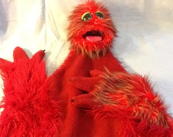 Custom Made Professional Dog Puppet / muppet with Live Hands