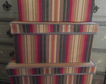 Trio of Cloth Stacking/Storage Boxes!