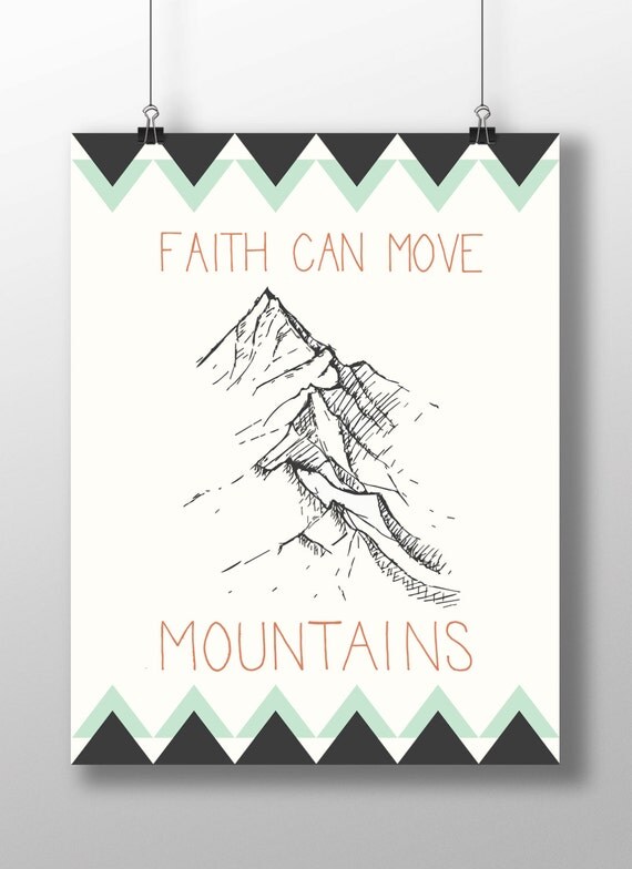 Faith Can Move Mountains Illustration