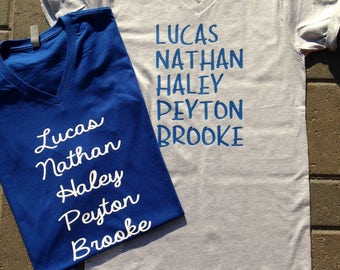 One Tree Hill Cast Shirt - One Tree Hill Squad Goals Shirt - Tree Hill North Carolina