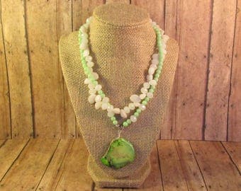 Greener Than the Grass We Laid On Necklace