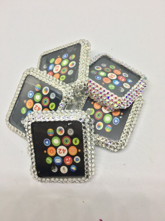 Apple Watch case bling handmade AB crystal rhinestones case