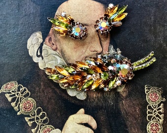 Hattie Carnegie Brooch and Earring Set