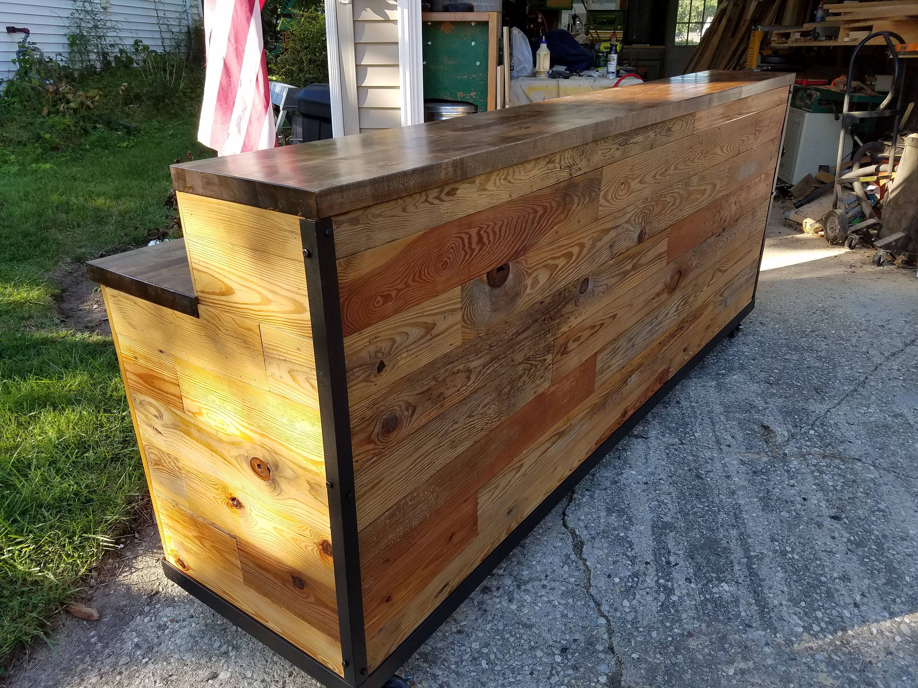 Reclaimed Reception Desk / Counter / Sales Booth