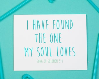 The One My Soul Loves Card, Love, Marriage