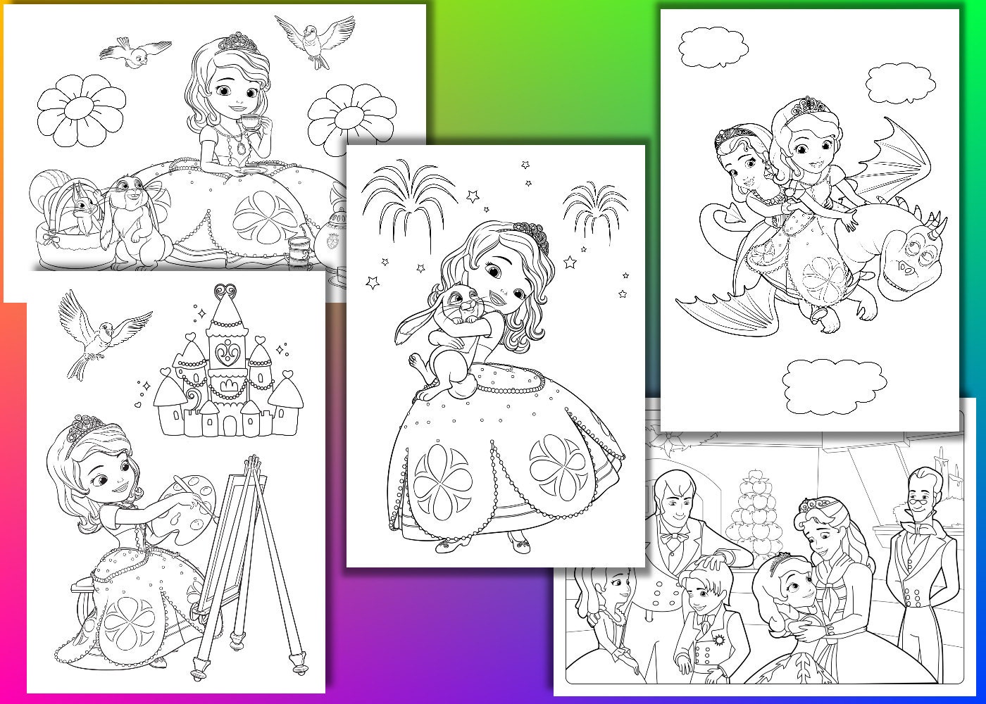 Princess Sophia coloring pages Princess Sophia Birthday Party