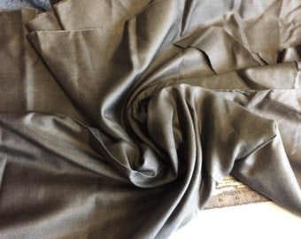 100% Wool Gaberdine, Charcoal , 2+ Yard piece, 60 inches wide, amazing classic look, superior quality