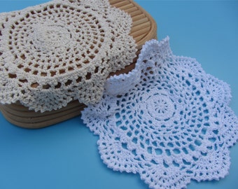 5pcs Cotton Crochet applique,Diameter 20cm
