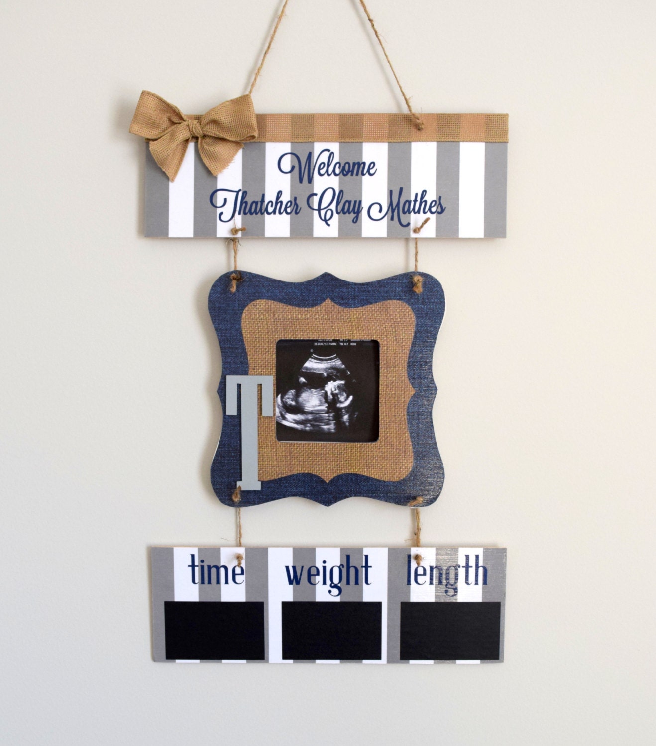 Boy Hospital Door Hanger Rustic Hospital Door Hanger Boy