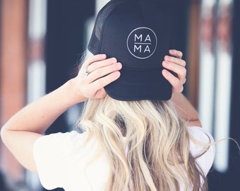 Mama Trucker Hat, MAMA Hat, Mom Hat, Black Mama Hat, Black Mom Hat, Mother, Mama, Mama Life Hat, MOMLIFE hat, Mom trucker hat, Mother Hat