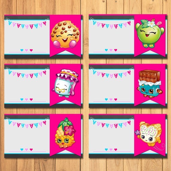 This is a photo of Smart Free Printable Shopkins Food Labels This is a photo of Smart Free Printable Shopkins Food Labels