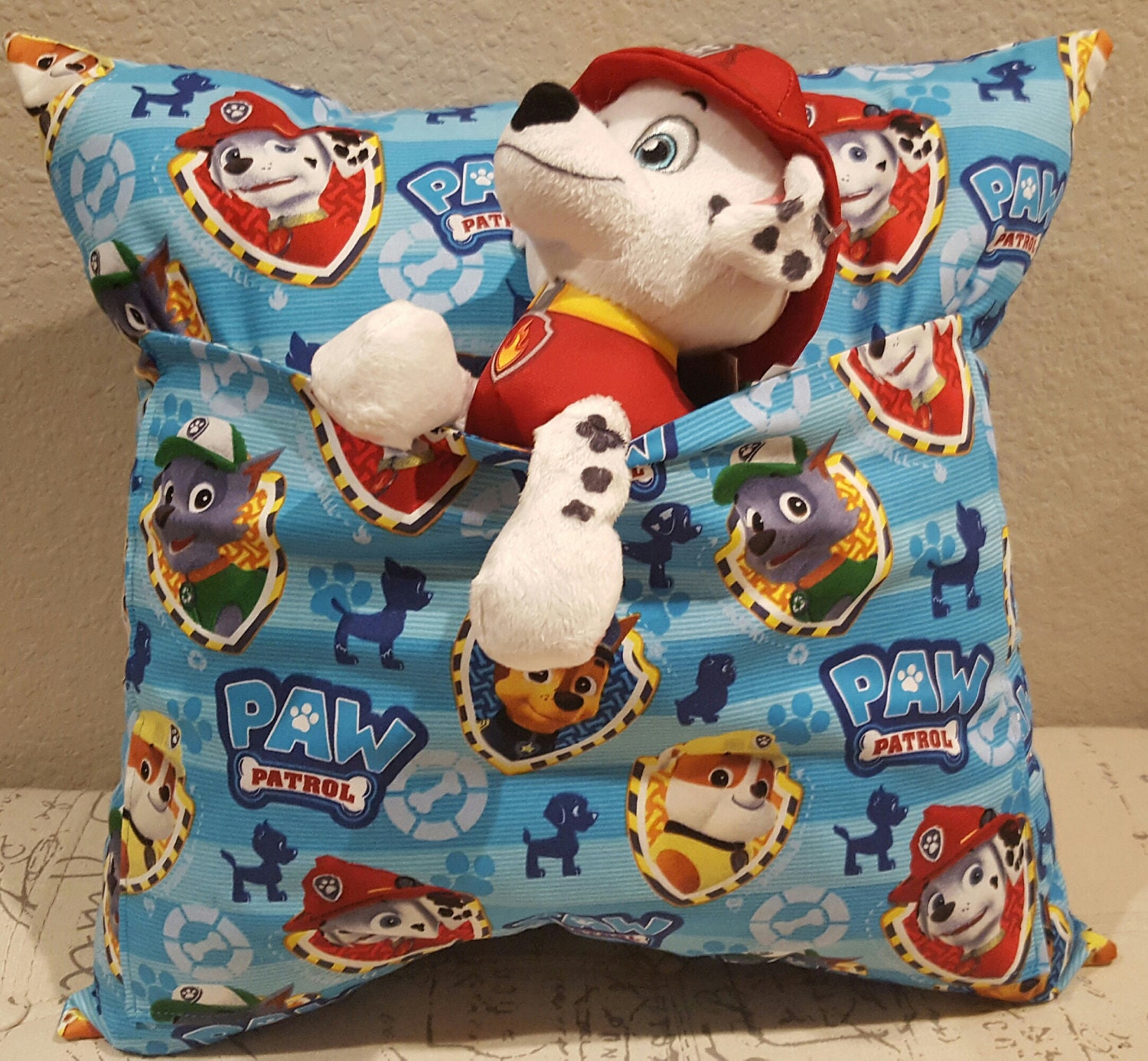 Paw Patrol Companion Pocket Pillow with Marshall Plushie