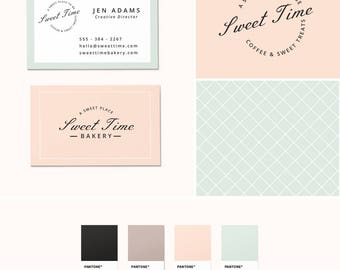 Pre-Made Branding Kit - Logo Design - Business Cards - Pattern Design - Pastel Branding