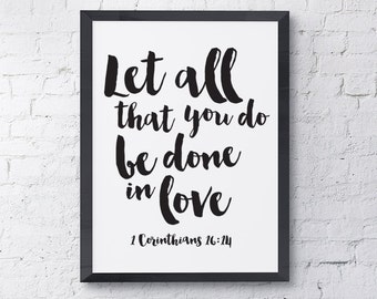 quotes let all that you do be done in love 1 corinthians