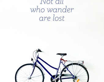 Not all who wander are lost Wall Decal / Quote Wall Sticker / Wall Decor / Bedroom Wall Decor / Gift Idea / Home