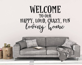 Wall Decals For Home welcome wall decal | etsy Wall Decals For Home welcome wall decal | etsy
